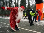 Пробег Деда Мороза в парке Москвы